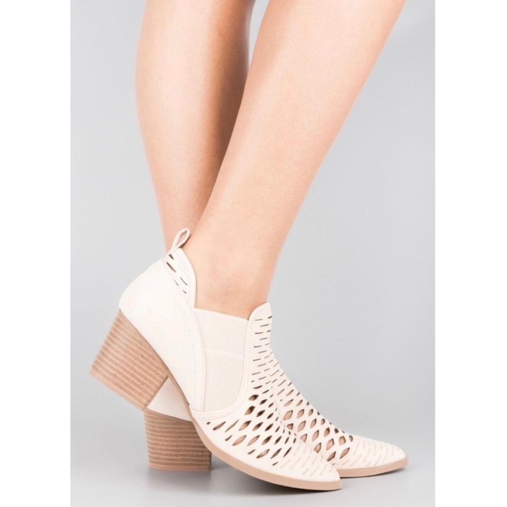 Stone Low Heel Bootie - Picture 2 of 4